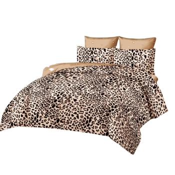 Pościel 160x200 Bawełna panterka PK743 z prześcieradłem